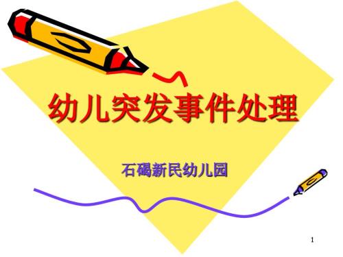 幼儿园突发事件处理.ppt
