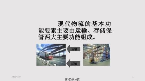 现代物流运输PPT课件.pptx
