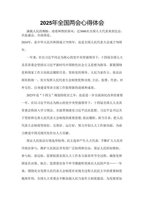 企业2025年两会发言稿可修改资料.docx