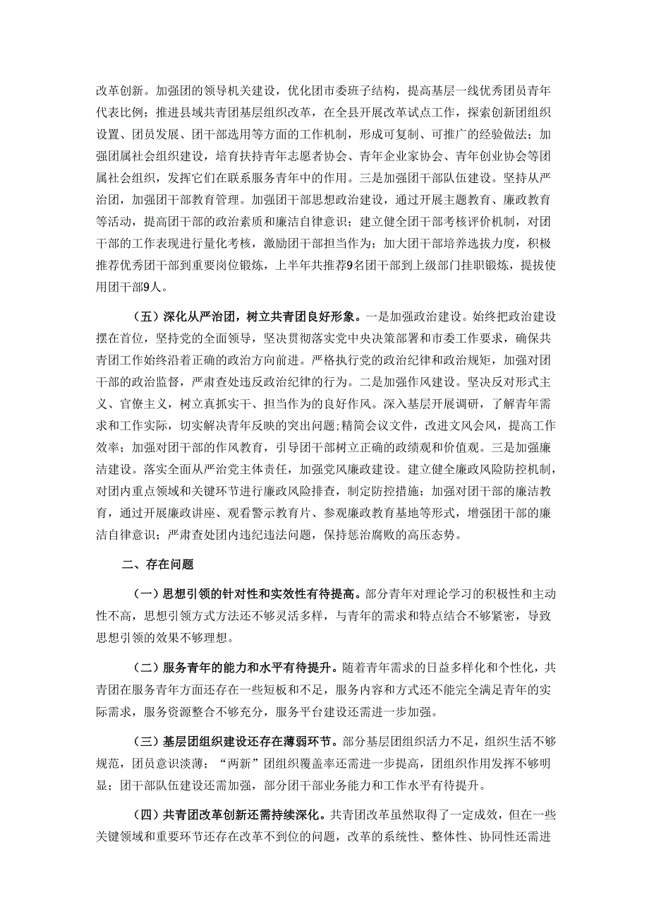 团市委2025年上半年度工作情况总结.docx_第3页