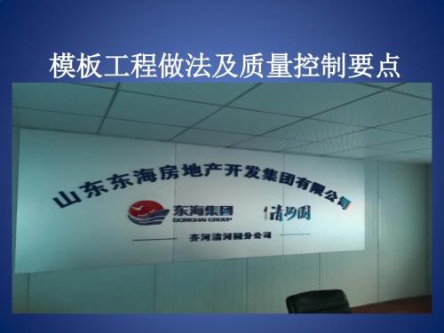 模板工程质量控制要点.ppt
