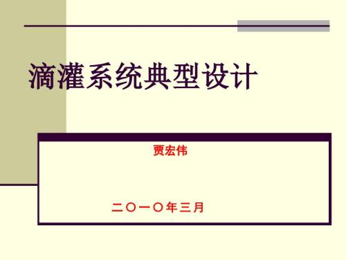 滴灌系统典型设计PPT课件02.ppt