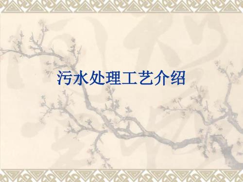 污水处理工艺PPT课件.ppt