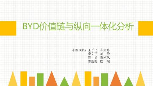 比亚迪价值链分析.ppt