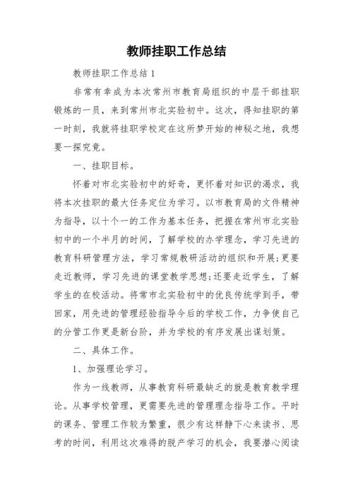 教师挂职工作总结.doc
