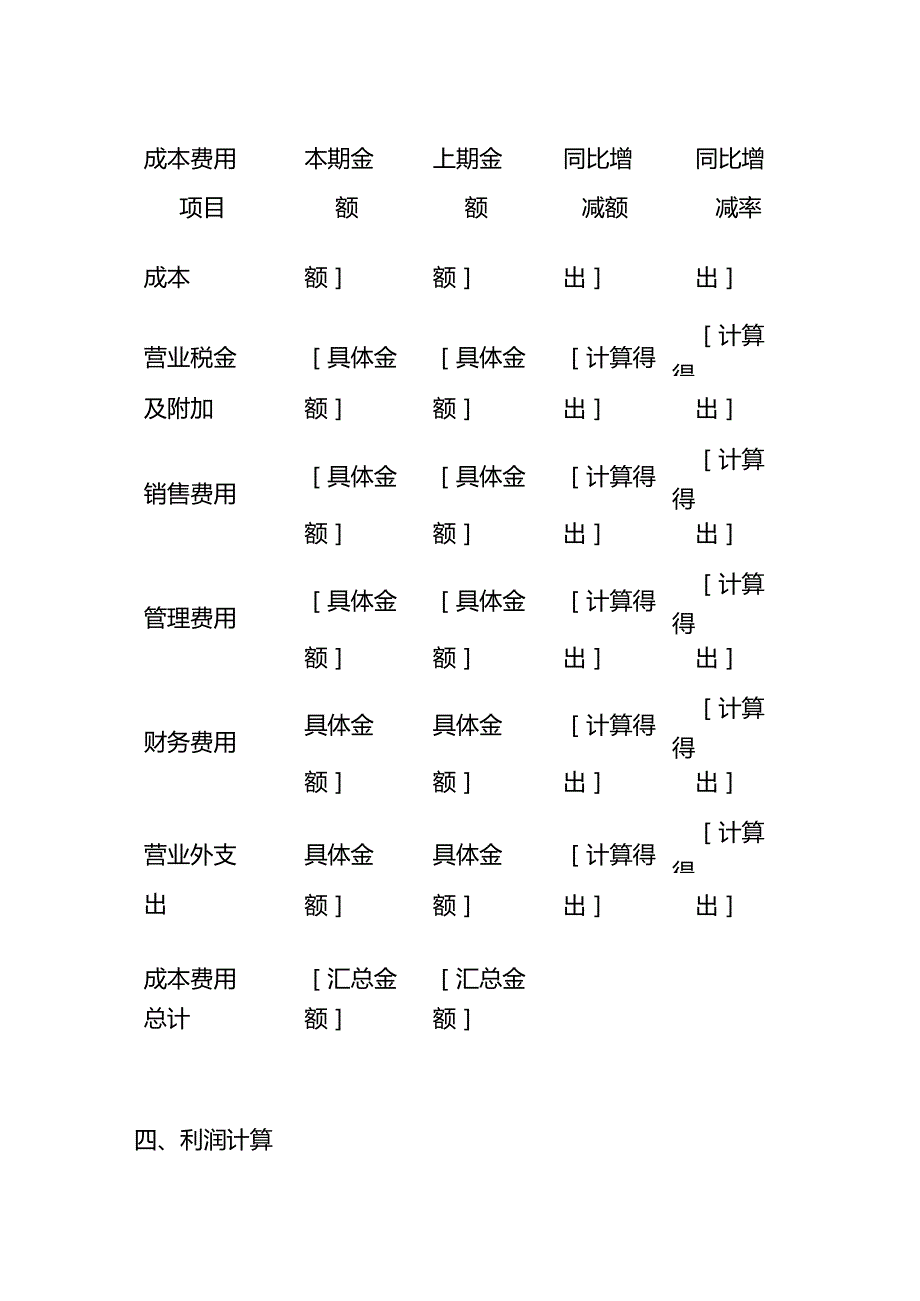 记账实操-内账统计盈亏分析表模板.docx_第3页