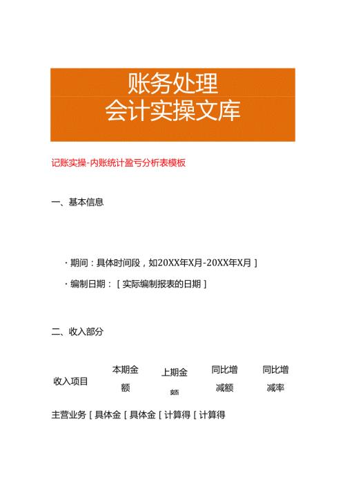 记账实操-内账统计盈亏分析表模板.docx