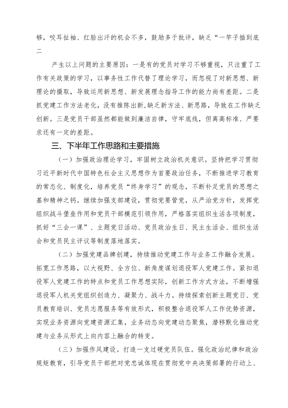 5篇 2025年上半年党建工作总结及下一步工作计划最新范文.docx_第3页