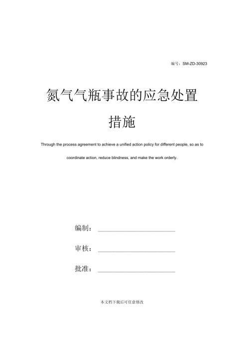 氮气气瓶事故的应急处置措施.docx