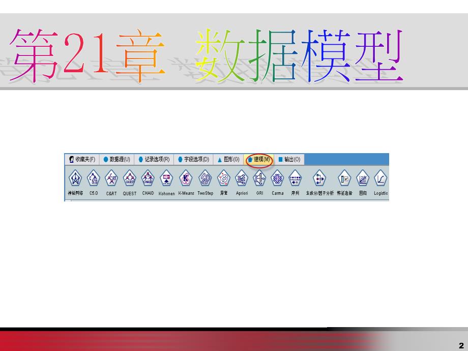 数据挖掘原理与SPSSClementine应用宝典第21章数据模型.ppt_第2页