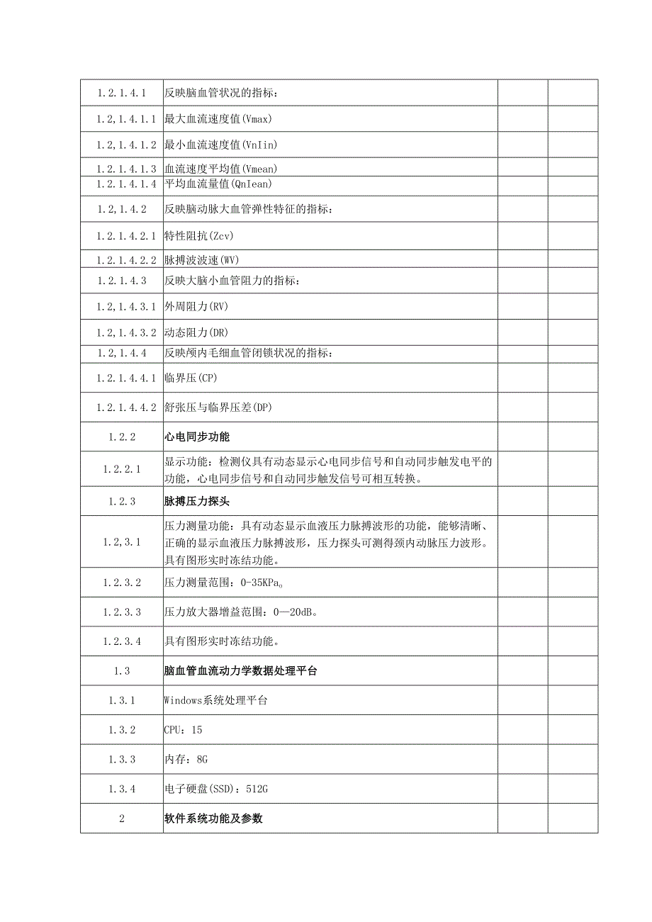 XX职工医院脑血管功能检测仪采购要求（2025年）.docx_第2页