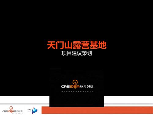 某露营基地项目建议策划方案PPT共45张.ppt