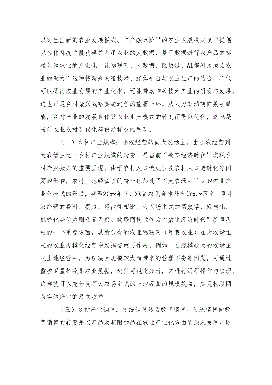 关于对“数字经济时代”乡村产业振兴面临的问题及对策的思考.docx_第2页