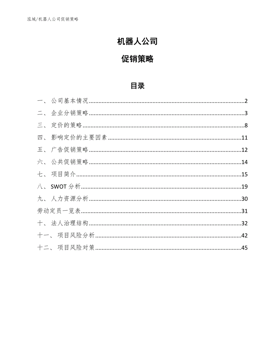 机器人公司促销策略参考.docx_第1页