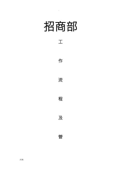 招商部工作流程与管理制度汇编.doc