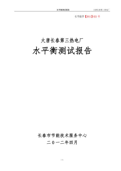 水平衡测试报告.doc