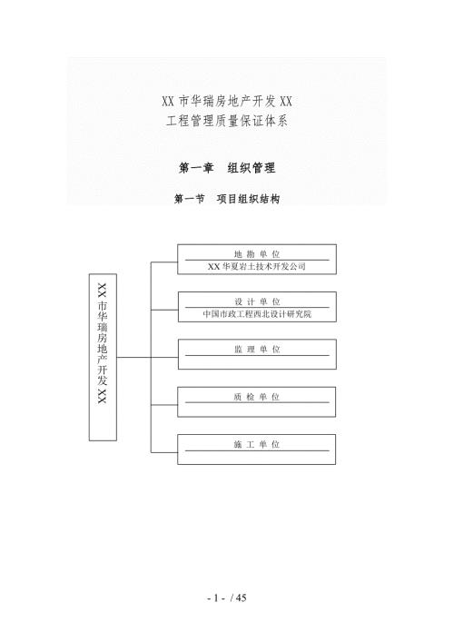 房地产公司质量保障体系完整版.doc