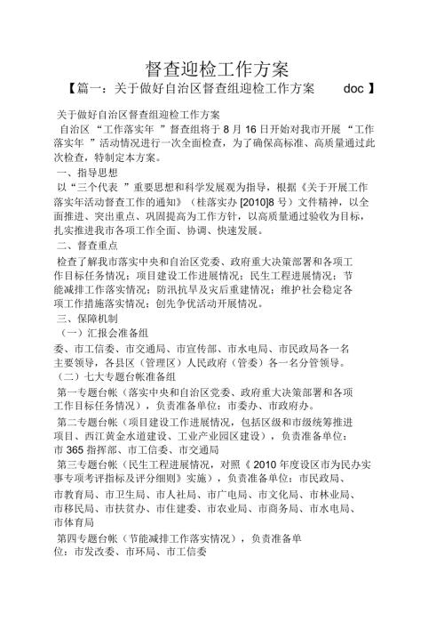 活动方案之督查迎检工作方案.doc