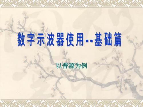 普源示波器的使用课件.ppt