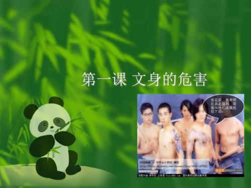 文身的危害PPT课件.ppt