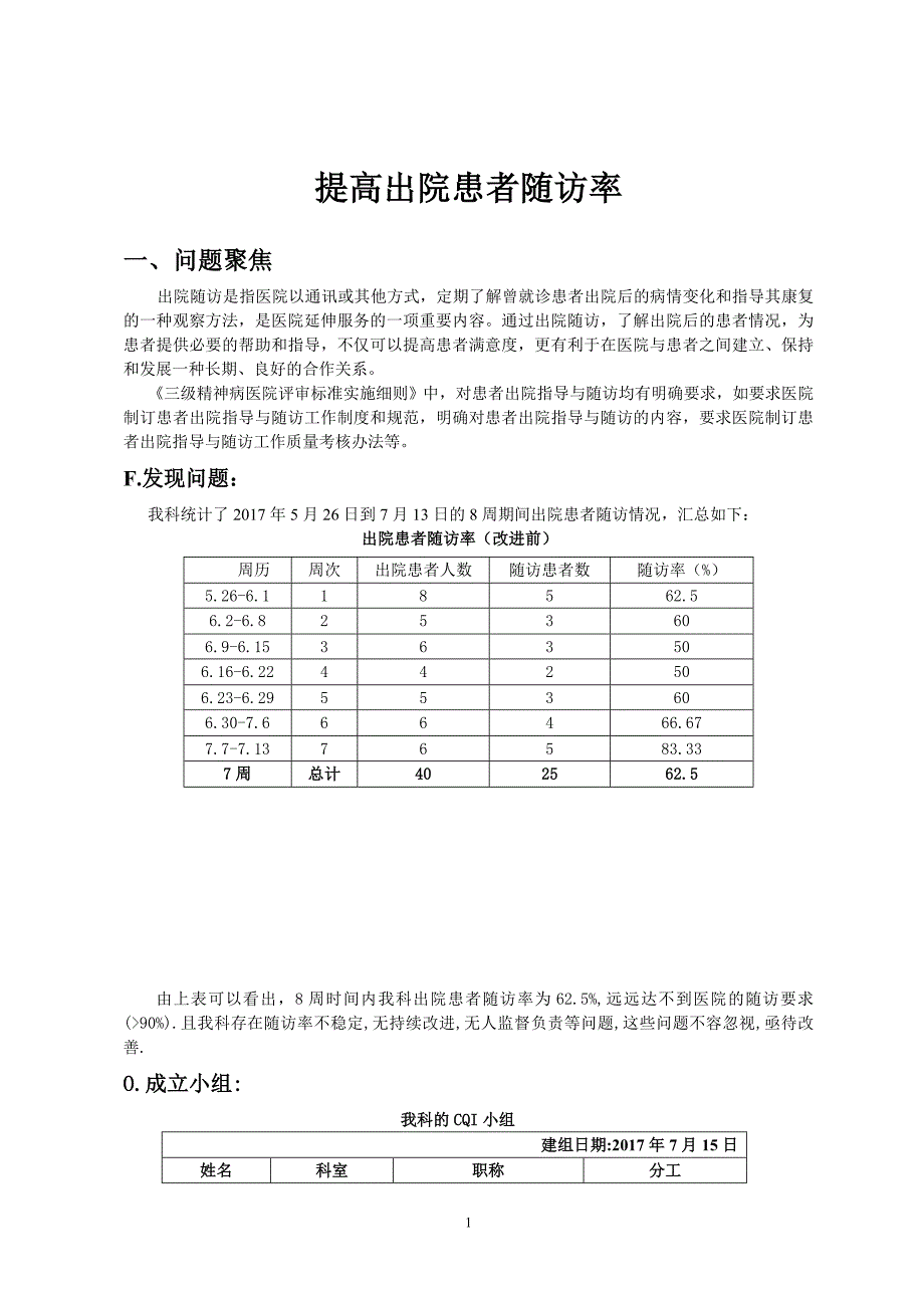 提高出院患者随访PDCA.doc_第1页
