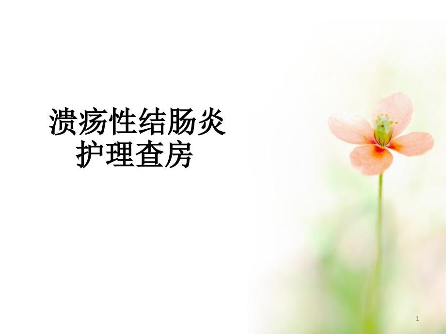 溃疡性结肠炎护理查房PPT课件.ppt_第1页