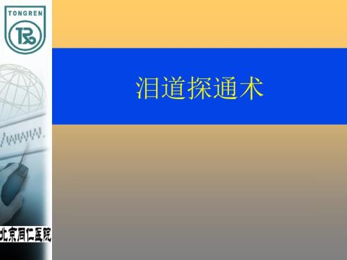泪道探通PPT参考课件.ppt