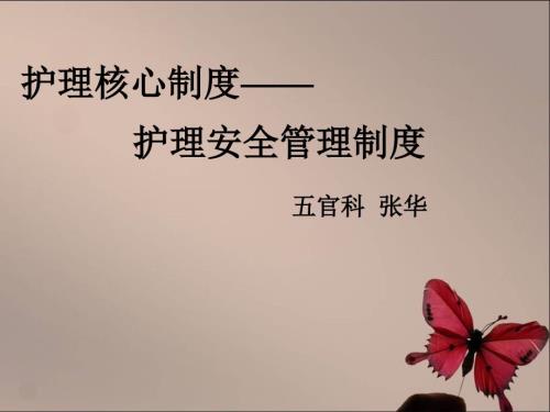 护理核心制度安全管理制度ppt课件.ppt