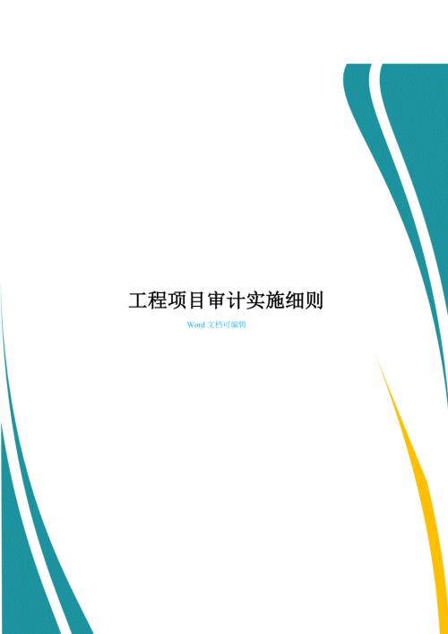 工程项目审计实施细则.doc