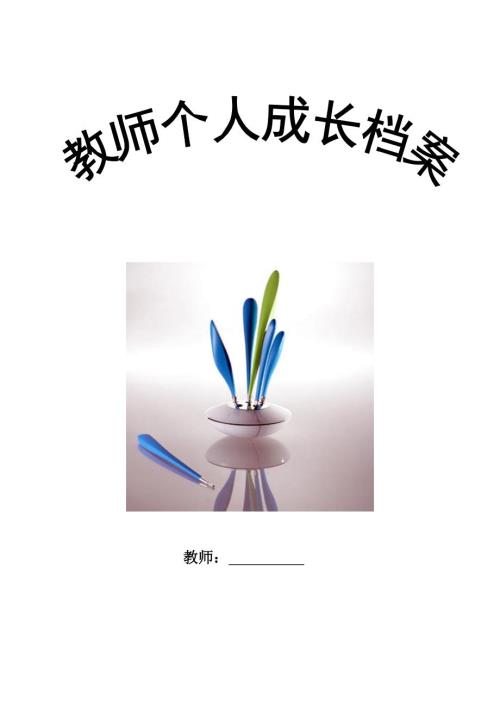 教师个人成长档案.docx