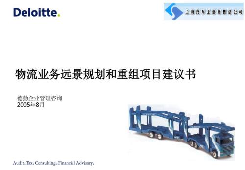 德勤上汽物流规划建议书.ppt