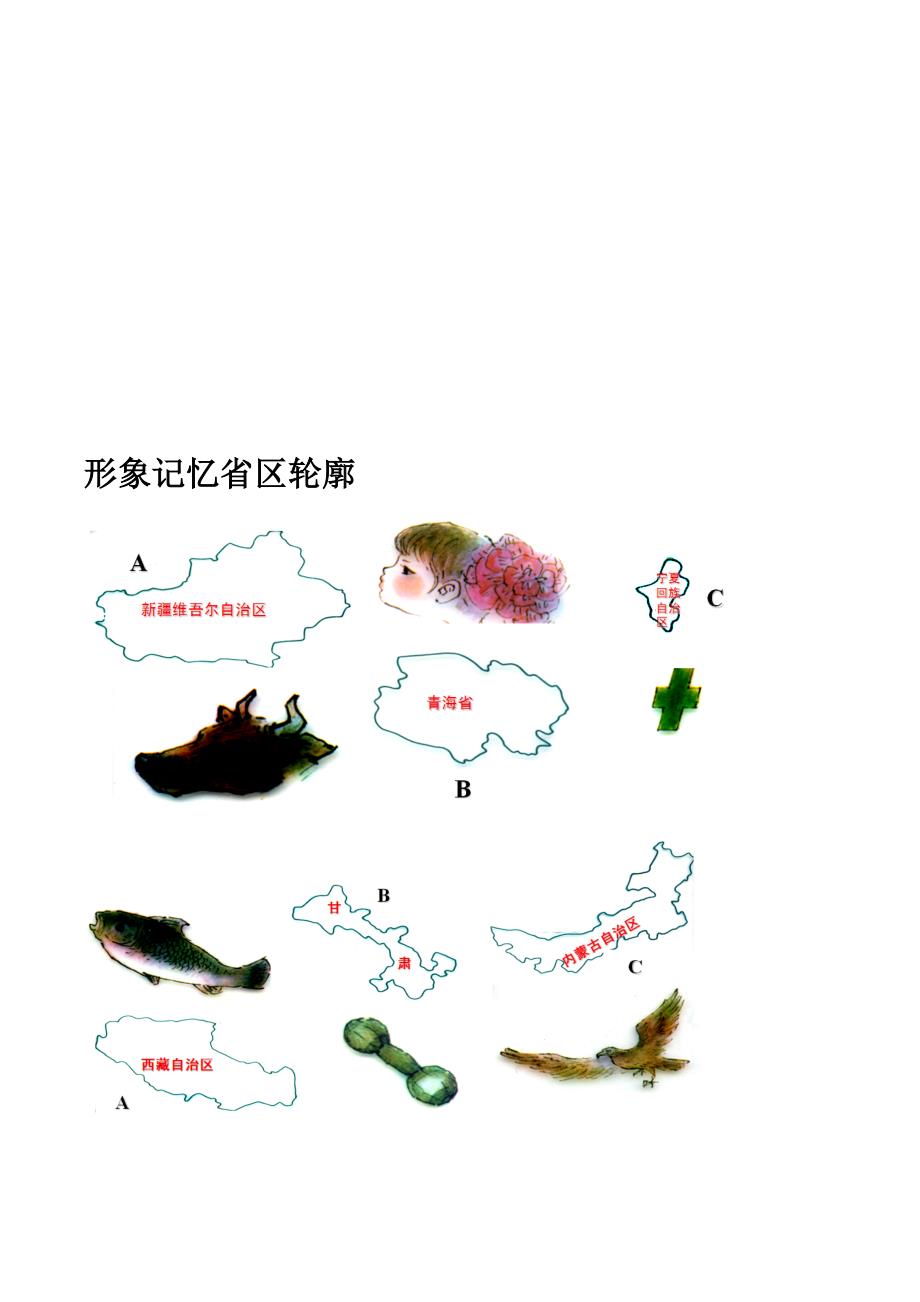 形象记忆省区轮廓4页.doc_第1页