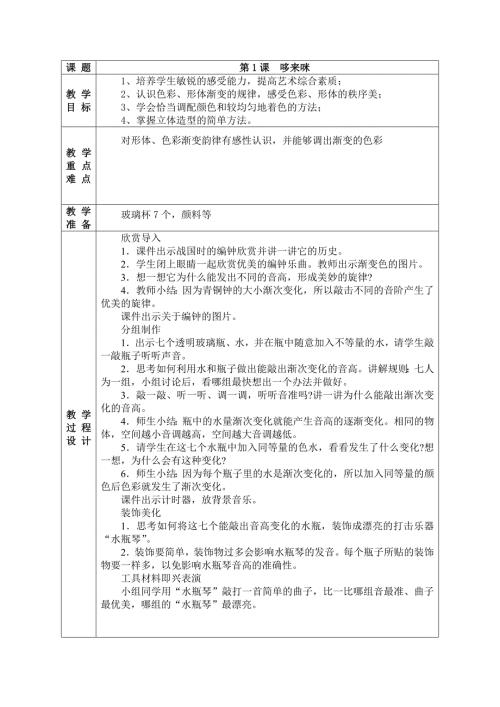 新湘教版20212022小学五年级上册美术教案全册表格式.doc