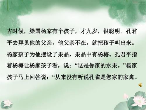 杨氏之子公开课.ppt