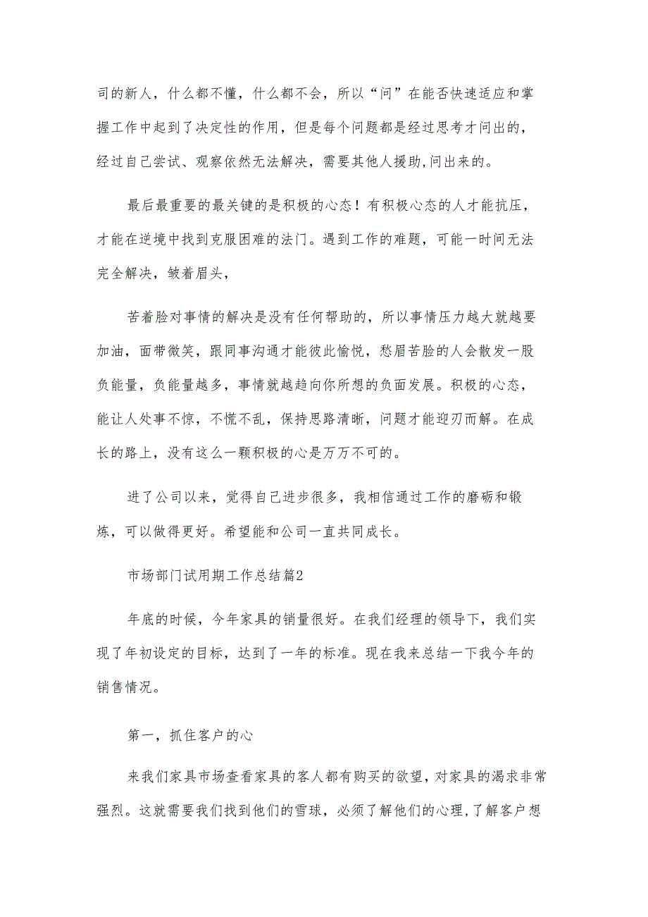市场部门试用期工作总结（3篇）.docx_第2页