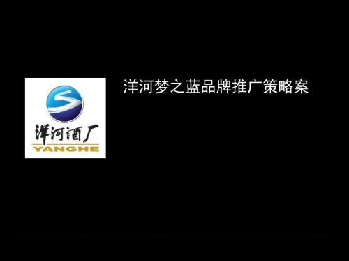 洋河梦之蓝品牌策略案.ppt