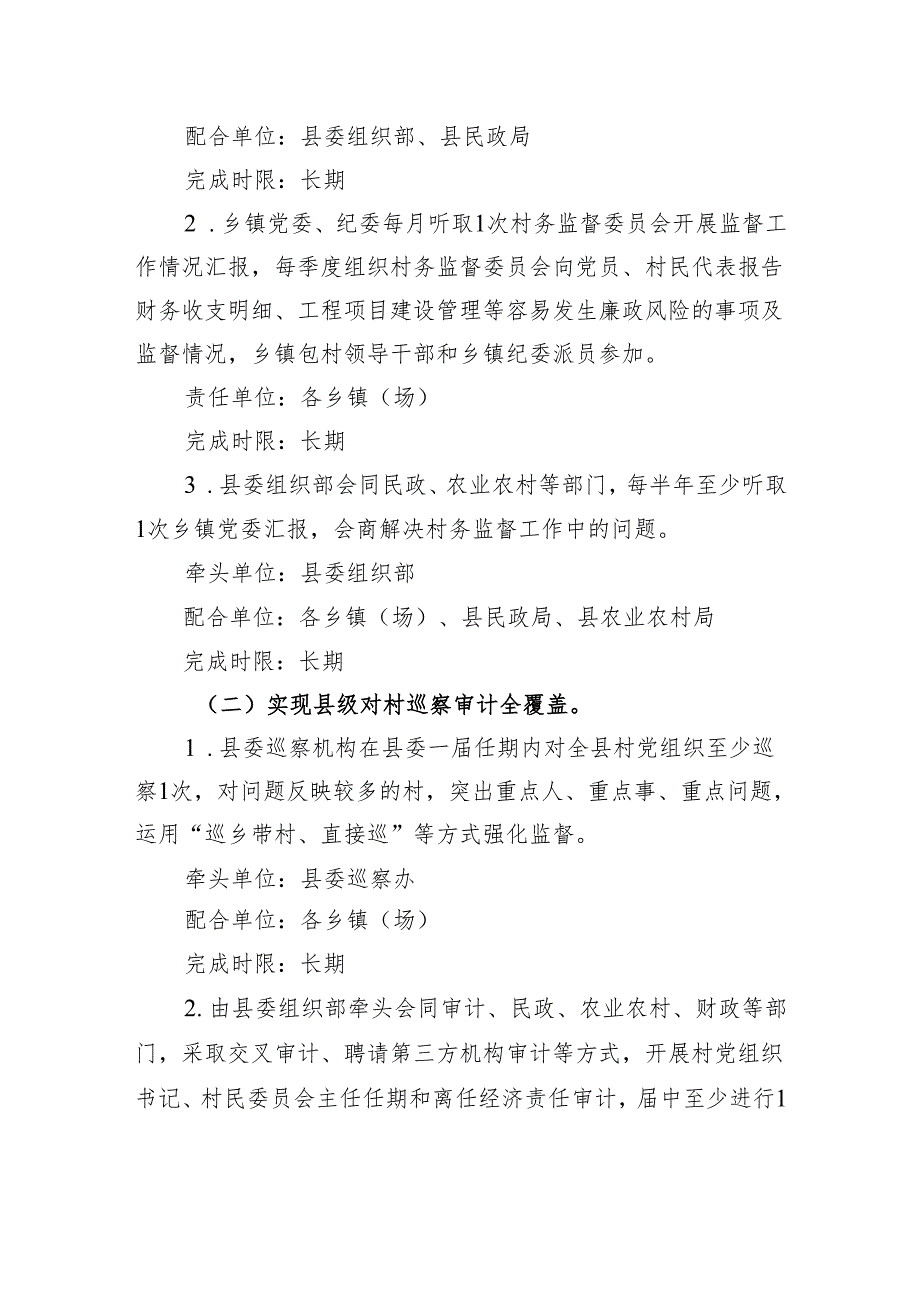 县学习教育集中整治工作方案（乡村振兴特别是村干部监督管理领域不正之风）.docx_第2页