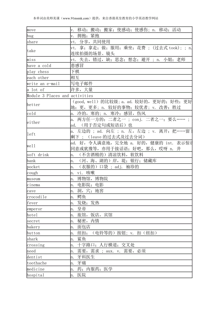 最新牛津上海小学英语本地版五年级上册单词表.doc_第3页
