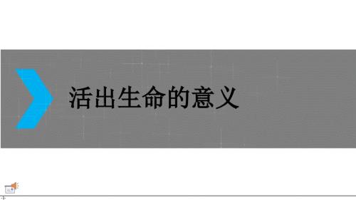 活出生命的意义PPT课件.ppt