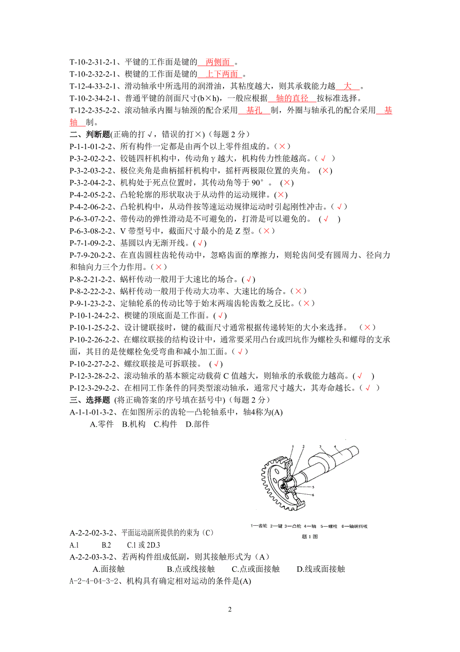 机械设计基础试题库及答案整理.doc_第2页