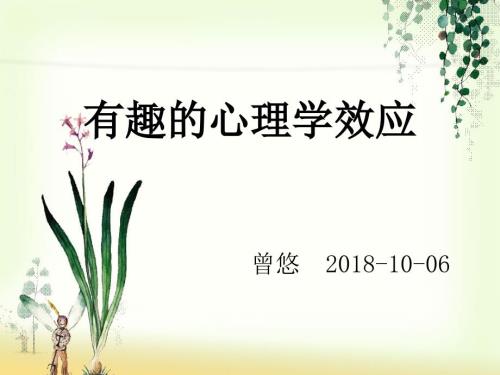 常见的心理学效应课件.ppt