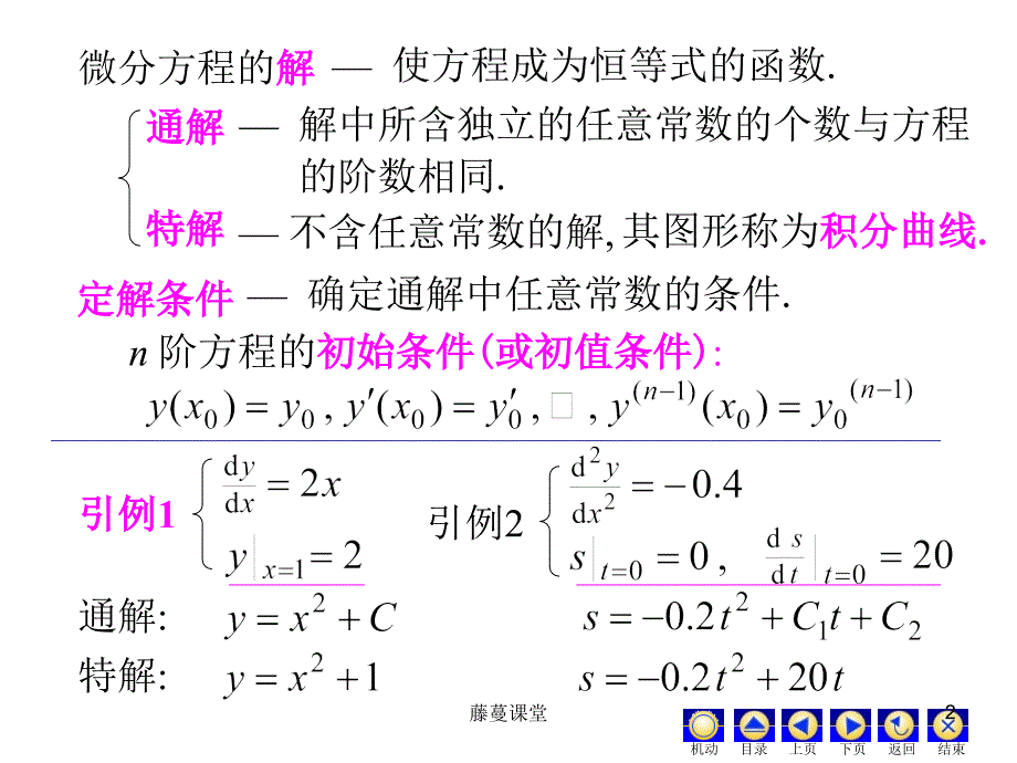 常微分方程总结常微分方程稻谷书苑.ppt_第2页