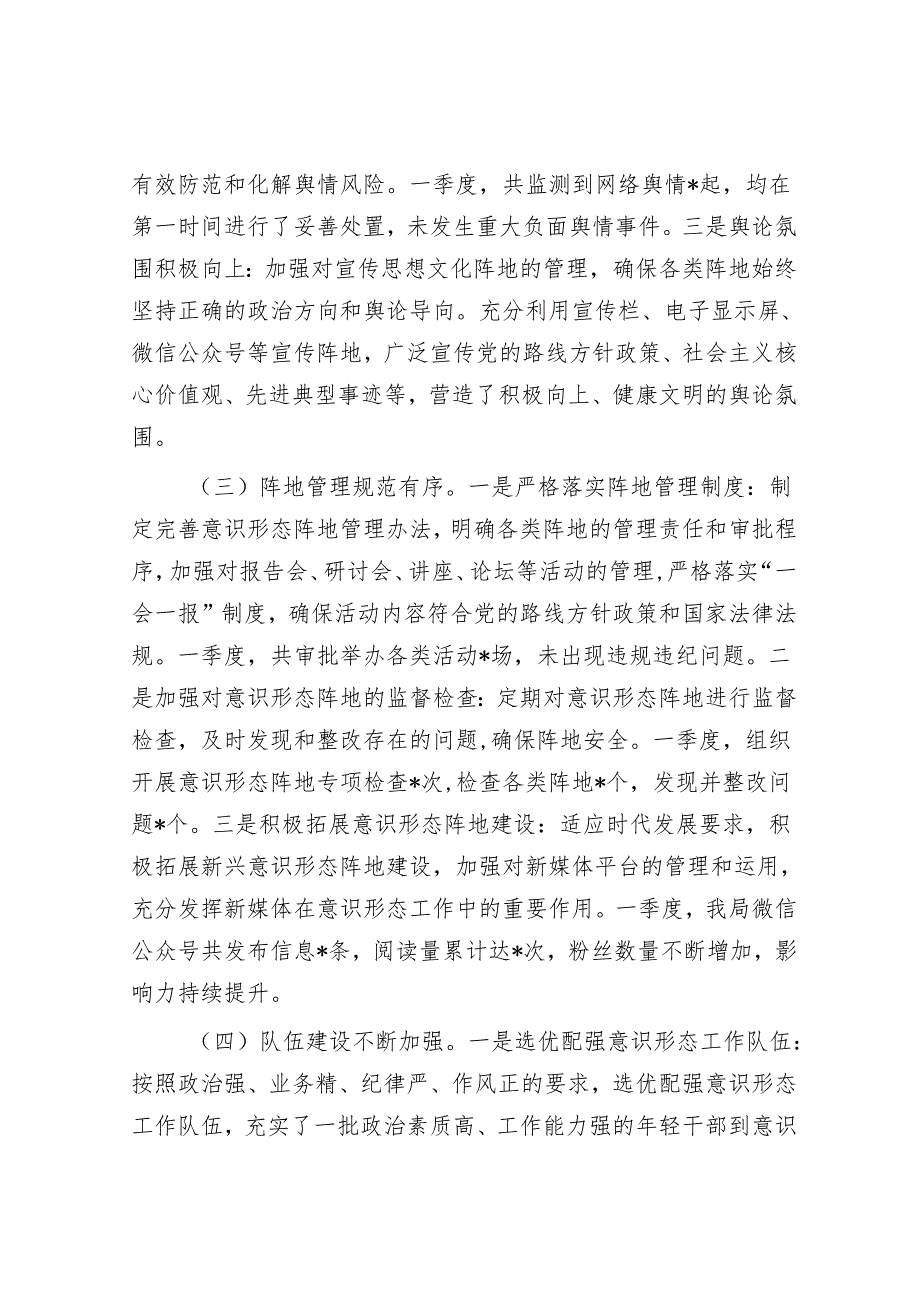 市直单位2025年一季度意识形态研判报告.docx_第3页