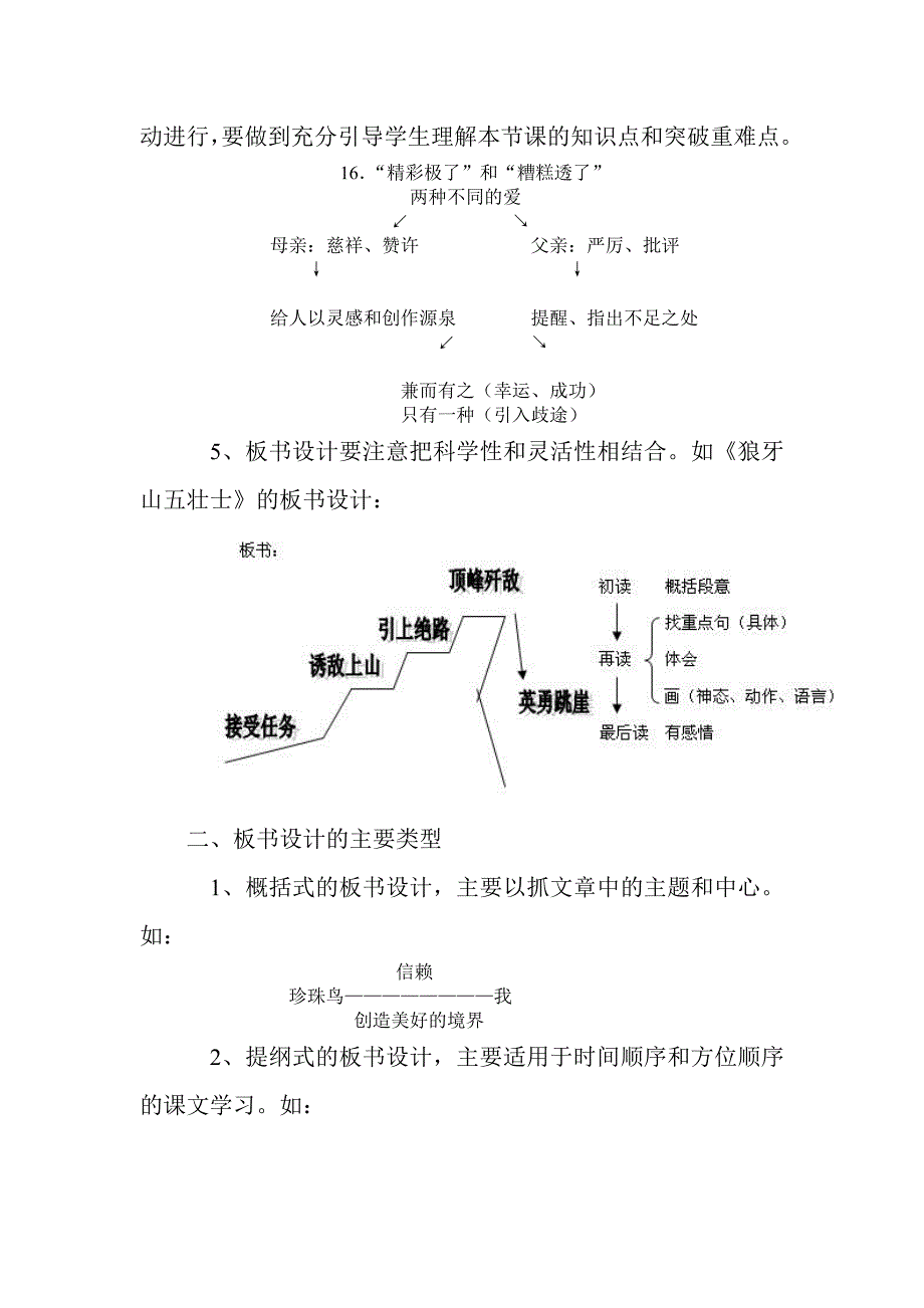 浅谈板书设计在小学语文教学中的重要性.doc_第3页