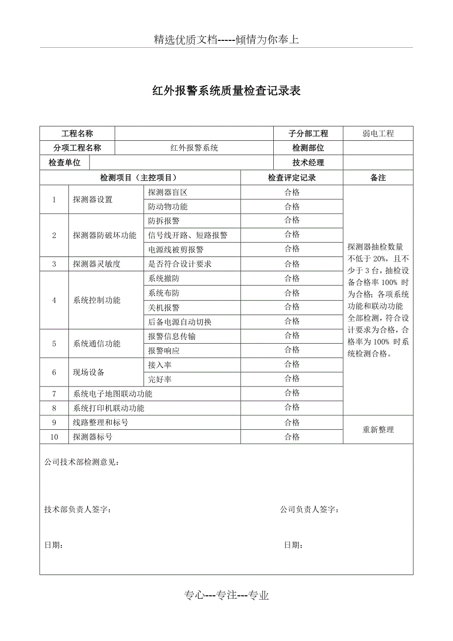 弱电系统自检记录检查表样本共16页.docx_第3页
