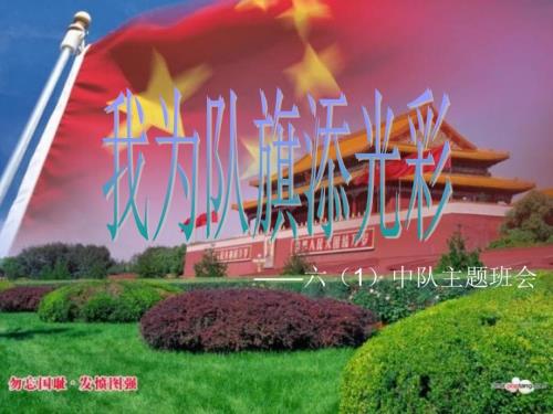我为队旗添光彩课件.ppt
