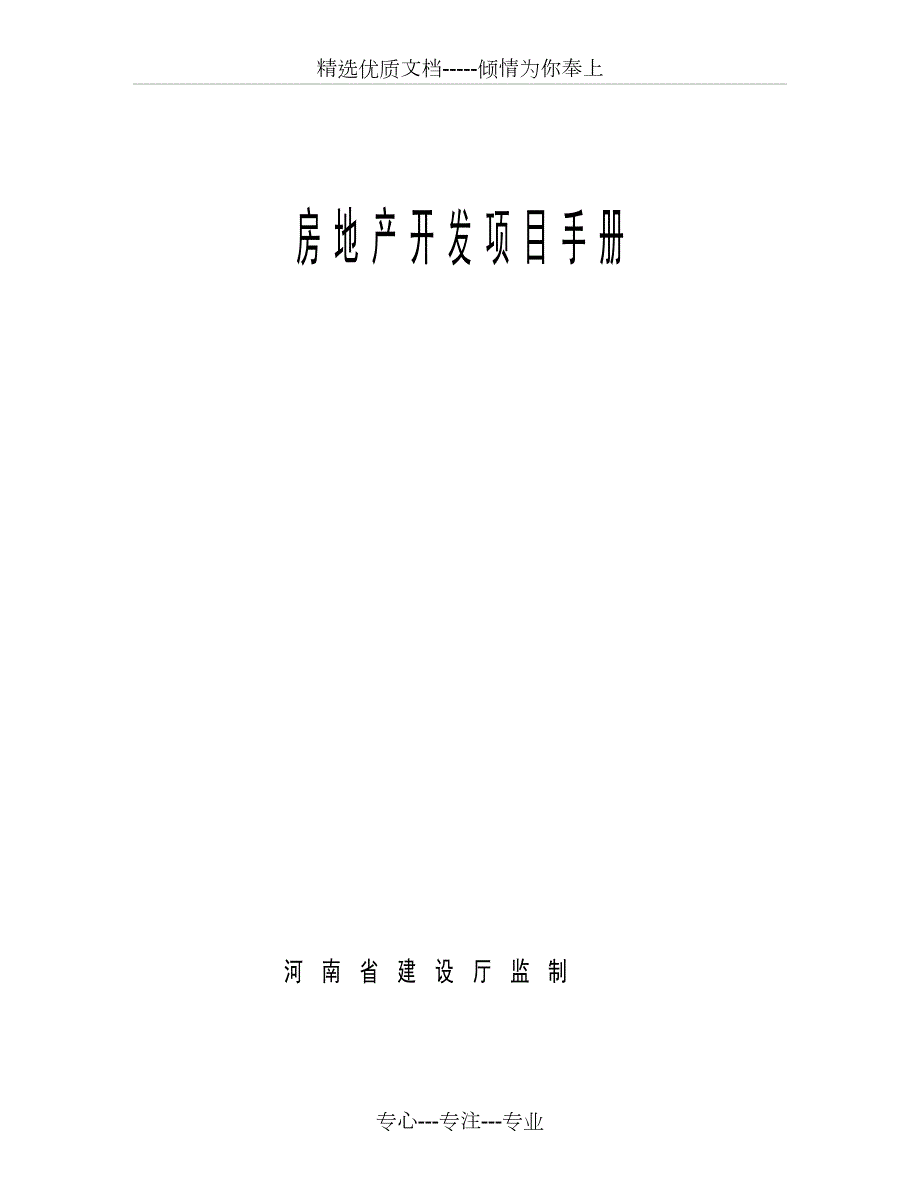 最新房地产开发项目手册共21页.doc_第1页