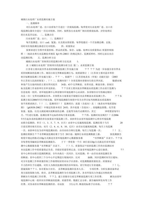 水质检测实施方案.doc