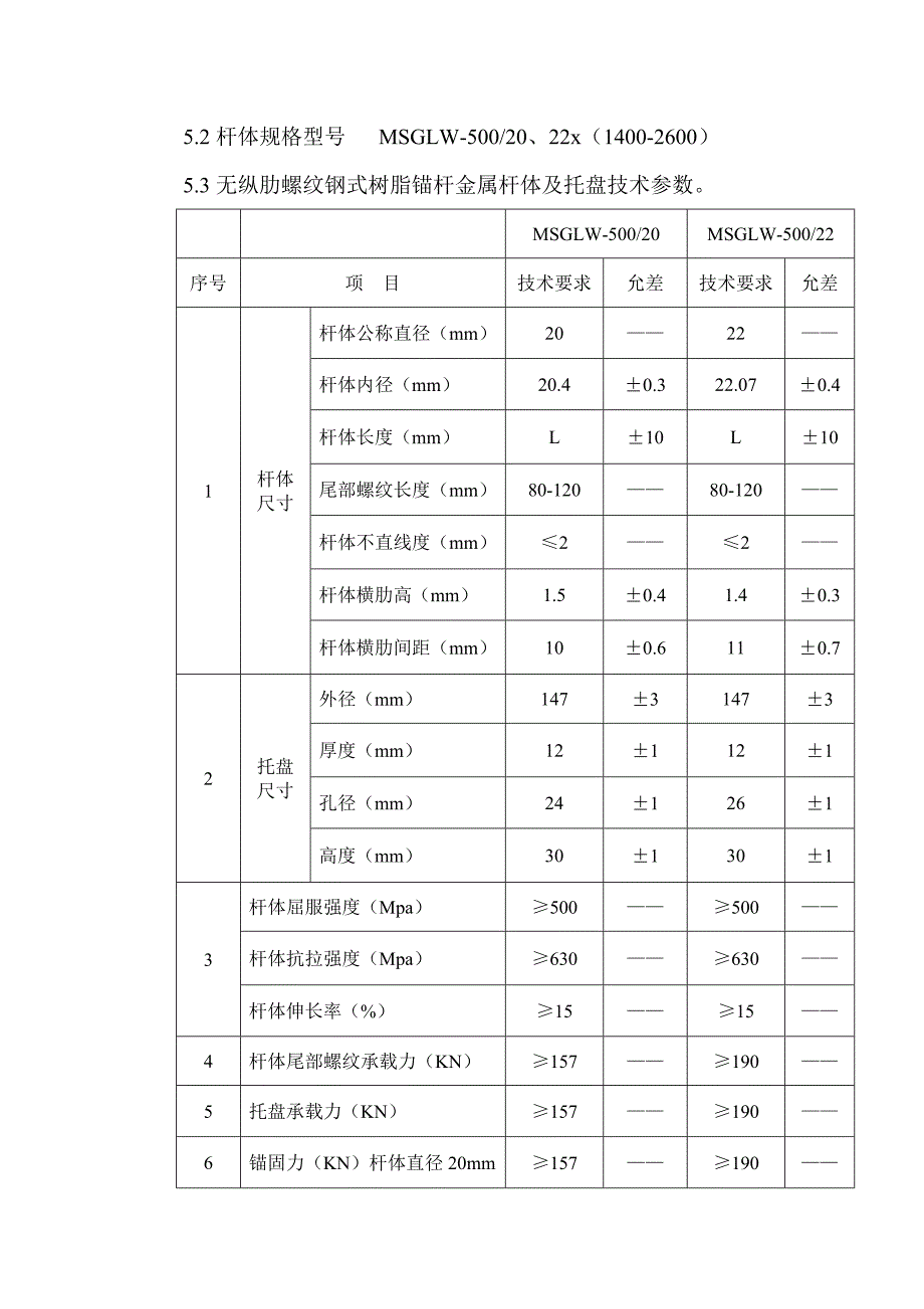 无纵肋螺纹钢式树脂锚杆金属杆体说明书1.doc_第3页