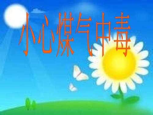 小心煤气中毒PPT课件.ppt